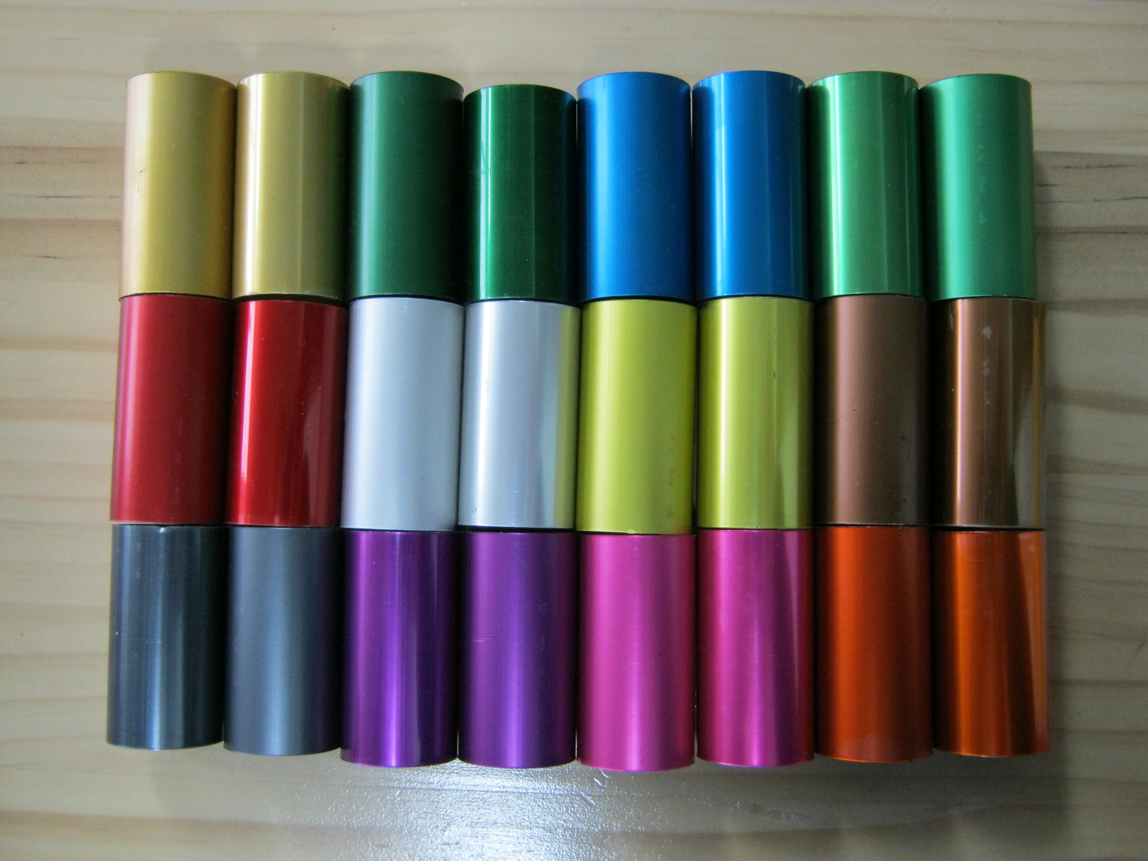 Anodized Aluminum Colors Chart